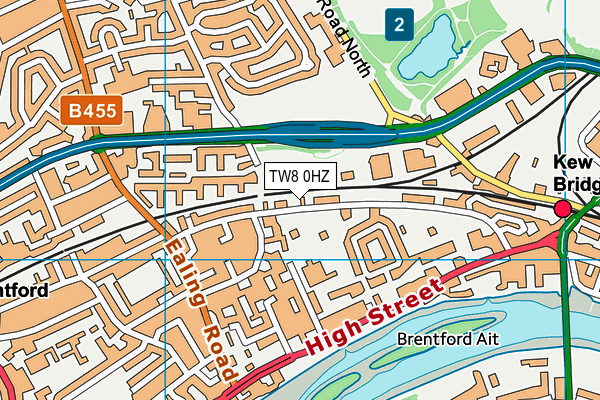 TW8 0HZ map - OS VectorMap District (Ordnance Survey) TW8 0HZ map - OS VectorMap District (Ordnance Survey)