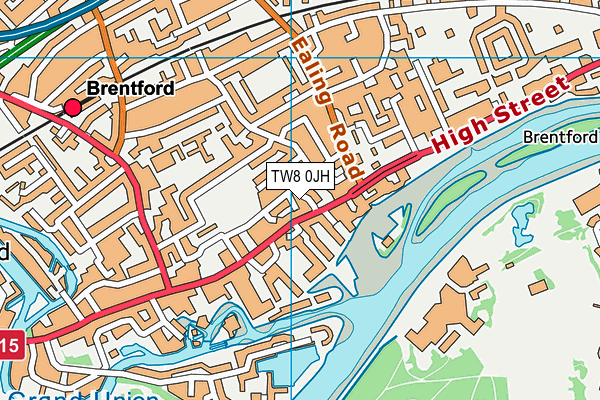 TW8 0JH map - OS VectorMap District (Ordnance Survey) TW8 0JH map - OS VectorMap District (Ordnance Survey)