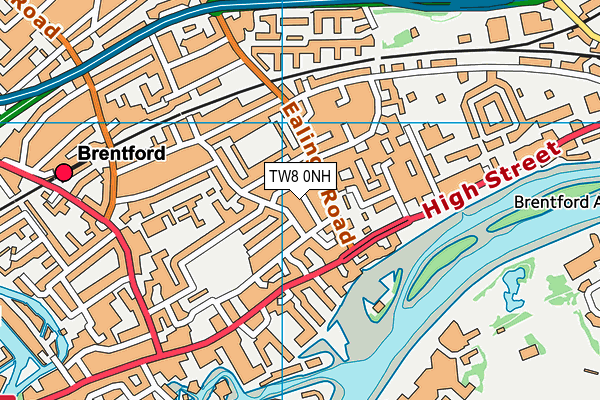 TW8 0NH map - OS VectorMap District (Ordnance Survey) TW8 0NH map - OS VectorMap District (Ordnance Survey)