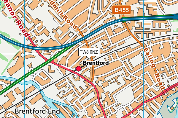 TW8 0NZ map - OS VectorMap District (Ordnance Survey) TW8 0NZ map - OS VectorMap District (Ordnance Survey)