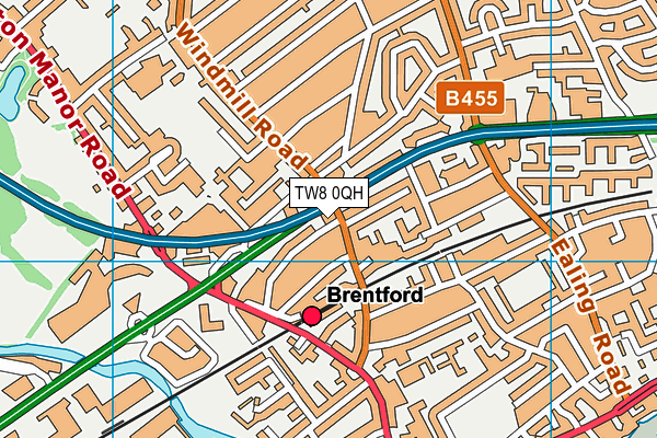 TW8 0QH map - OS VectorMap District (Ordnance Survey) TW8 0QH map - OS VectorMap District (Ordnance Survey)