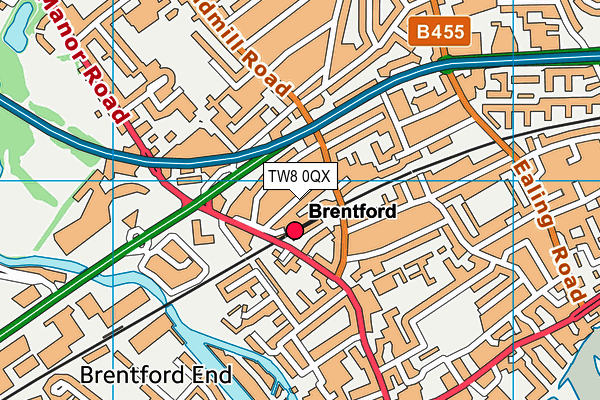 TW8 0QX map - OS VectorMap District (Ordnance Survey) TW8 0QX map - OS VectorMap District (Ordnance Survey)