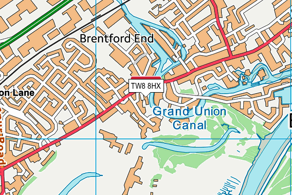 TW8 8HX map - OS VectorMap District (Ordnance Survey) TW8 8HX map - OS VectorMap District (Ordnance Survey)