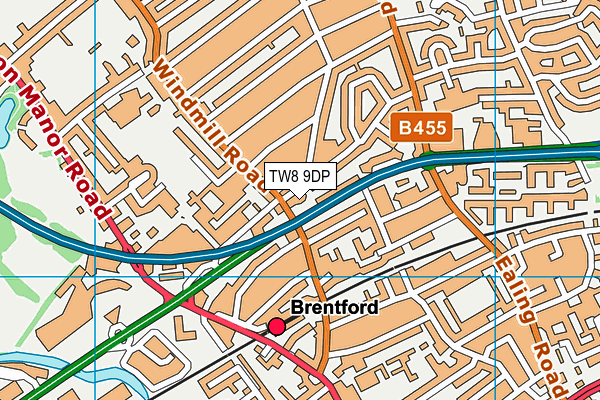 TW8 9DP map - OS VectorMap District (Ordnance Survey) TW8 9DP map - OS VectorMap District (Ordnance Survey)