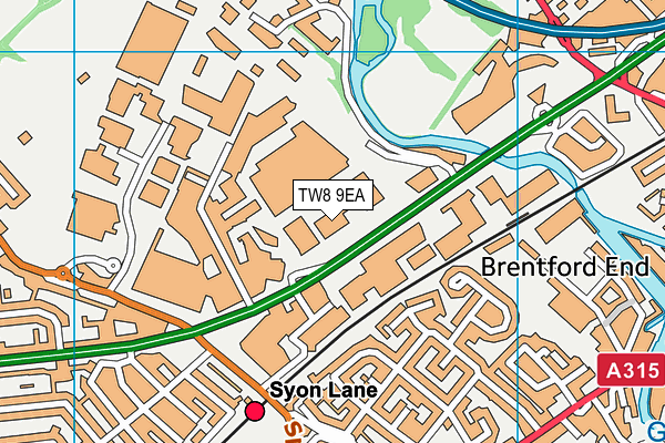 TW8 9EA map - OS VectorMap District (Ordnance Survey) TW8 9EA map - OS VectorMap District (Ordnance Survey)