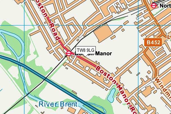 TW8 9LG map - OS VectorMap District (Ordnance Survey) TW8 9LG map - OS VectorMap District (Ordnance Survey)