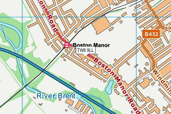 TW8 9LL map - OS VectorMap District (Ordnance Survey) TW8 9LL map - OS VectorMap District (Ordnance Survey)