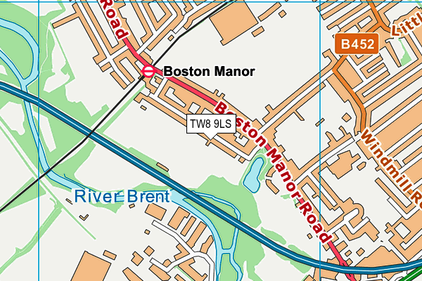 TW8 9LS map - OS VectorMap District (Ordnance Survey) TW8 9LS map - OS VectorMap District (Ordnance Survey)