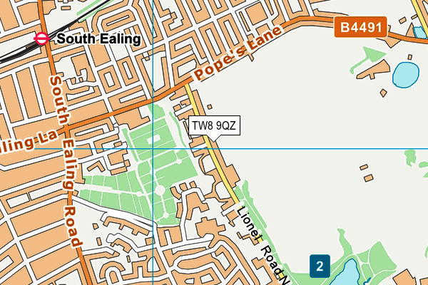 TW8 9QZ map - OS VectorMap District (Ordnance Survey) TW8 9QZ map - OS VectorMap District (Ordnance Survey)