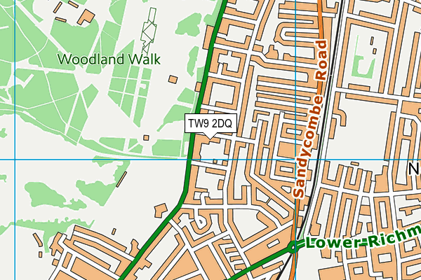 TW9 2DQ map - OS VectorMap District (Ordnance Survey) TW9 2DQ map - OS VectorMap District (Ordnance Survey)