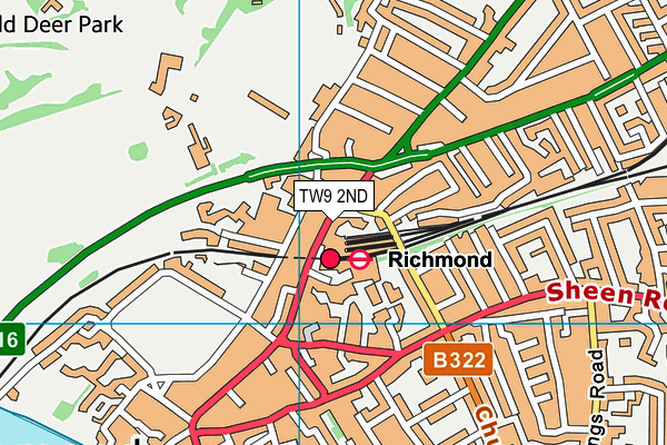 TW9 2ND map - OS VectorMap District (Ordnance Survey) TW9 2ND map - OS VectorMap District (Ordnance Survey)