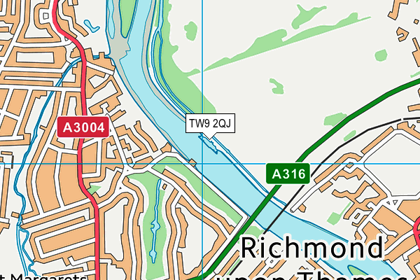 TW9 2QJ map - OS VectorMap District (Ordnance Survey) TW9 2QJ map - OS VectorMap District (Ordnance Survey)
