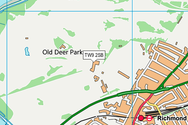 TW9 2SB map - OS VectorMap District (Ordnance Survey) TW9 2SB map - OS VectorMap District (Ordnance Survey)