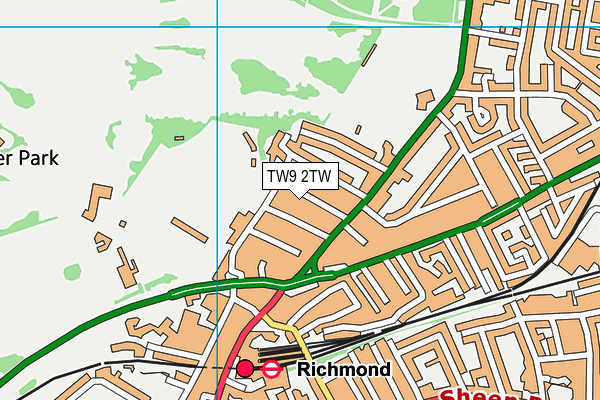TW9 2TW map - OS VectorMap District (Ordnance Survey) TW9 2TW map - OS VectorMap District (Ordnance Survey)