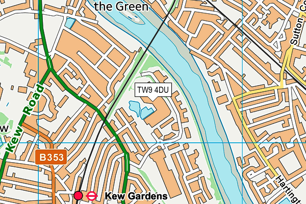 TW9 4DU map - OS VectorMap District (Ordnance Survey)