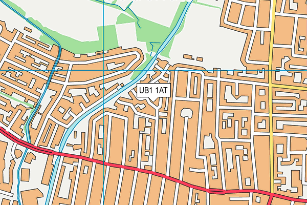 UB1 1AT map - OS VectorMap District (Ordnance Survey) UB1 1AT map - OS VectorMap District (Ordnance Survey)