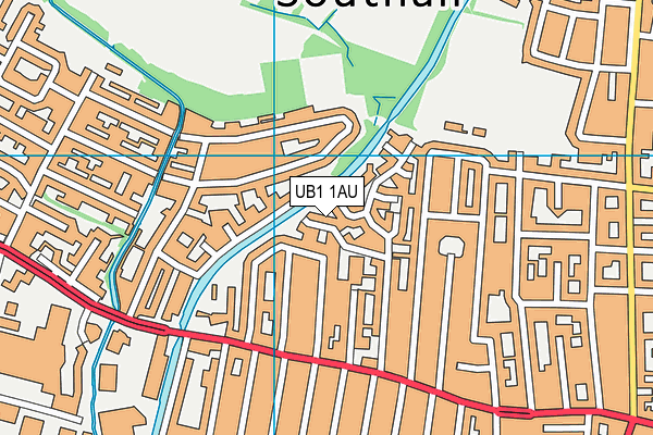UB1 1AU map - OS VectorMap District (Ordnance Survey) UB1 1AU map - OS VectorMap District (Ordnance Survey)