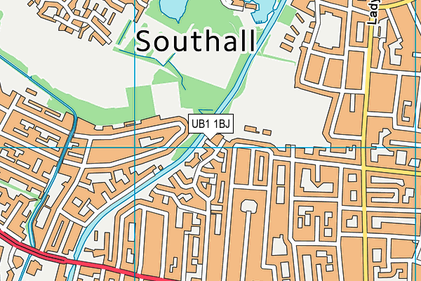 UB1 1BJ map - OS VectorMap District (Ordnance Survey) UB1 1BJ map - OS VectorMap District (Ordnance Survey)
