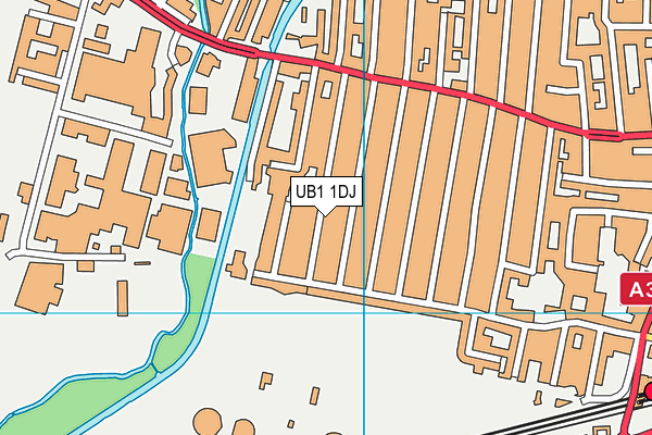 UB1 1DJ map - OS VectorMap District (Ordnance Survey) UB1 1DJ map - OS VectorMap District (Ordnance Survey)