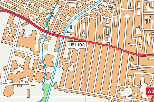 UB1 1DQ map - OS VectorMap District (Ordnance Survey) UB1 1DQ map - OS VectorMap District (Ordnance Survey)