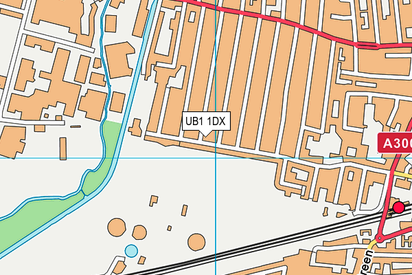 UB1 1DX map - OS VectorMap District (Ordnance Survey) UB1 1DX map - OS VectorMap District (Ordnance Survey)