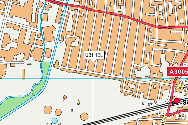 UB1 1EL map - OS VectorMap District (Ordnance Survey) UB1 1EL map - OS VectorMap District (Ordnance Survey)