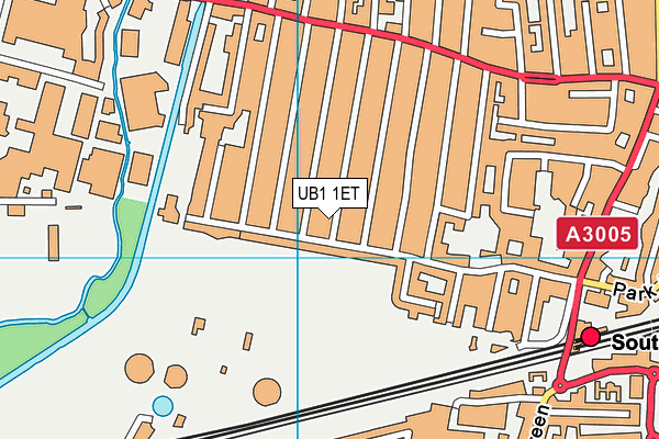 UB1 1ET map - OS VectorMap District (Ordnance Survey) UB1 1ET map - OS VectorMap District (Ordnance Survey)