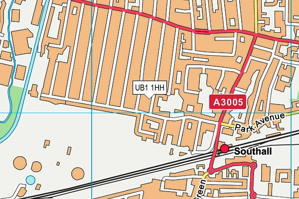 UB1 1HH map - OS VectorMap District (Ordnance Survey) UB1 1HH map - OS VectorMap District (Ordnance Survey)