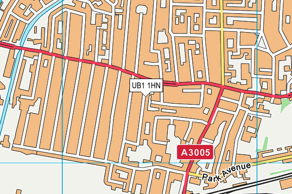 UB1 1HN map - OS VectorMap District (Ordnance Survey) UB1 1HN map - OS VectorMap District (Ordnance Survey)