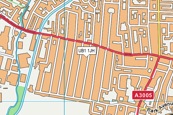 UB1 1JH map - OS VectorMap District (Ordnance Survey) UB1 1JH map - OS VectorMap District (Ordnance Survey)