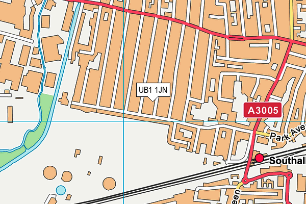UB1 1JN map - OS VectorMap District (Ordnance Survey) UB1 1JN map - OS VectorMap District (Ordnance Survey)