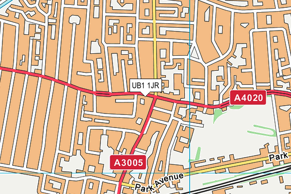 UB1 1JR map - OS VectorMap District (Ordnance Survey) UB1 1JR map - OS VectorMap District (Ordnance Survey)