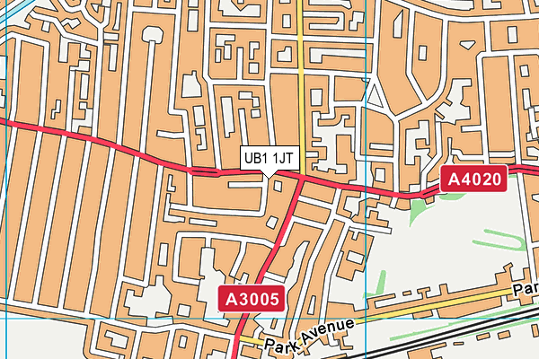 UB1 1JT map - OS VectorMap District (Ordnance Survey) UB1 1JT map - OS VectorMap District (Ordnance Survey)