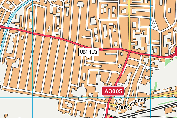 UB1 1LQ map - OS VectorMap District (Ordnance Survey) UB1 1LQ map - OS VectorMap District (Ordnance Survey)