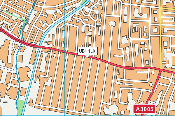 UB1 1LX map - OS VectorMap District (Ordnance Survey) UB1 1LX map - OS VectorMap District (Ordnance Survey)