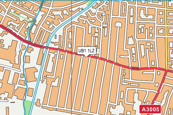 UB1 1LZ map - OS VectorMap District (Ordnance Survey) UB1 1LZ map - OS VectorMap District (Ordnance Survey)
