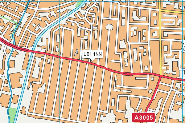 UB1 1NN map - OS VectorMap District (Ordnance Survey) UB1 1NN map - OS VectorMap District (Ordnance Survey)