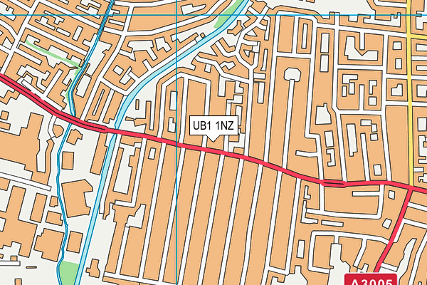 UB1 1NZ map - OS VectorMap District (Ordnance Survey) UB1 1NZ map - OS VectorMap District (Ordnance Survey)