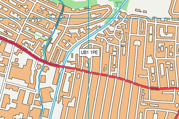 UB1 1PE map - OS VectorMap District (Ordnance Survey) UB1 1PE map - OS VectorMap District (Ordnance Survey)