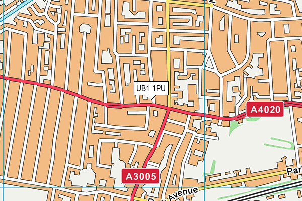 UB1 1PU map - OS VectorMap District (Ordnance Survey) UB1 1PU map - OS VectorMap District (Ordnance Survey)