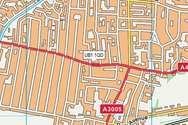 UB1 1QD map - OS VectorMap District (Ordnance Survey) UB1 1QD map - OS VectorMap District (Ordnance Survey)