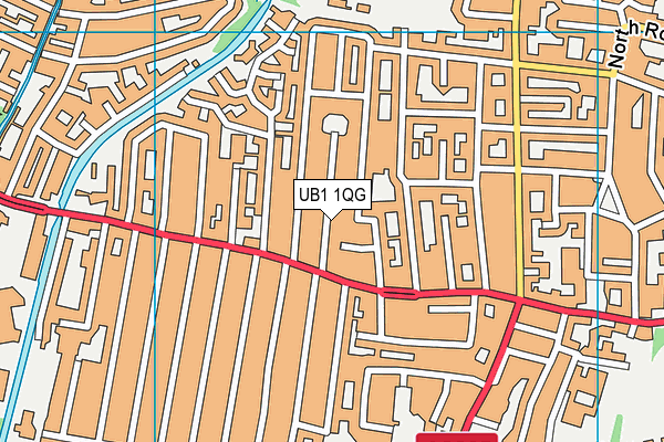 UB1 1QG map - OS VectorMap District (Ordnance Survey) UB1 1QG map - OS VectorMap District (Ordnance Survey)