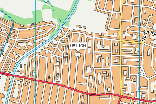 UB1 1QH map - OS VectorMap District (Ordnance Survey) UB1 1QH map - OS VectorMap District (Ordnance Survey)