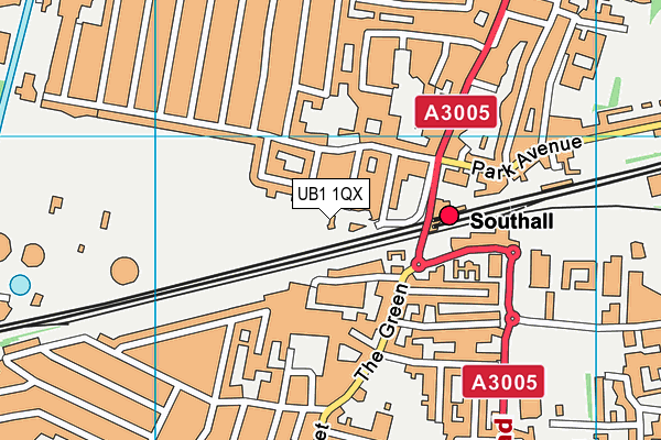UB1 1QX map - OS VectorMap District (Ordnance Survey) UB1 1QX map - OS VectorMap District (Ordnance Survey)