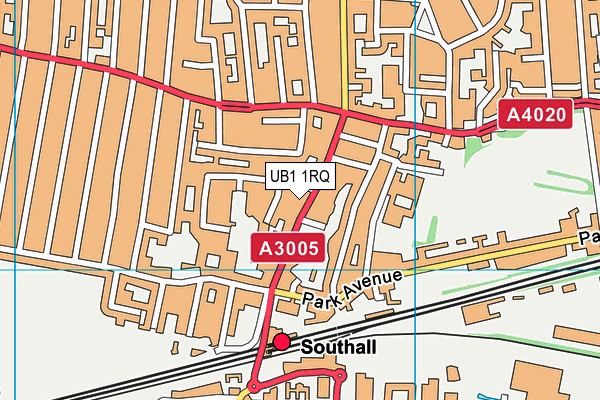 UB1 1RQ map - OS VectorMap District (Ordnance Survey) UB1 1RQ map - OS VectorMap District (Ordnance Survey)