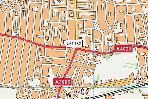UB1 1SG map - OS VectorMap District (Ordnance Survey) UB1 1SG map - OS VectorMap District (Ordnance Survey)