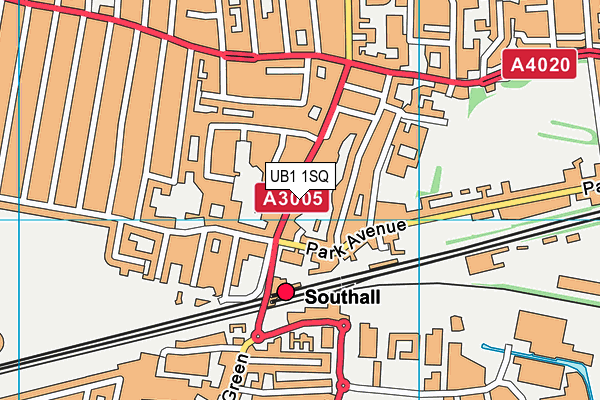 UB1 1SQ map - OS VectorMap District (Ordnance Survey) UB1 1SQ map - OS VectorMap District (Ordnance Survey)