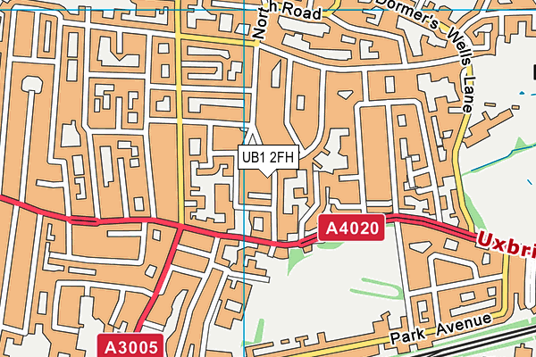 UB1 2FH map - OS VectorMap District (Ordnance Survey) UB1 2FH map - OS VectorMap District (Ordnance Survey)