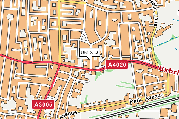 UB1 2JQ map - OS VectorMap District (Ordnance Survey) UB1 2JQ map - OS VectorMap District (Ordnance Survey)