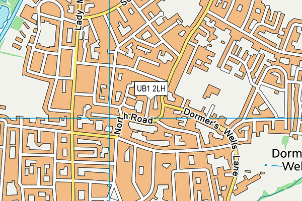 UB1 2LH map - OS VectorMap District (Ordnance Survey) UB1 2LH map - OS VectorMap District (Ordnance Survey)